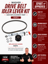 Speed Queen Washer Drive Belt & Idler Lever Kit 959P3 — Fix Drum Not Spinning