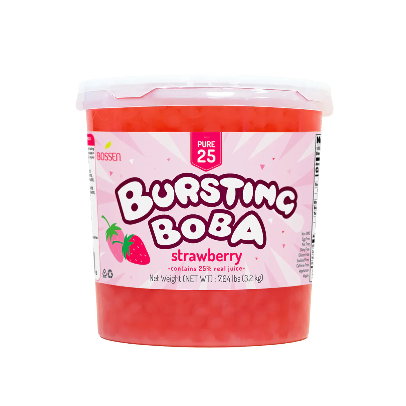 Strawberry Bursting Boba Pure25 - Popping Boba - Bossen - Canada