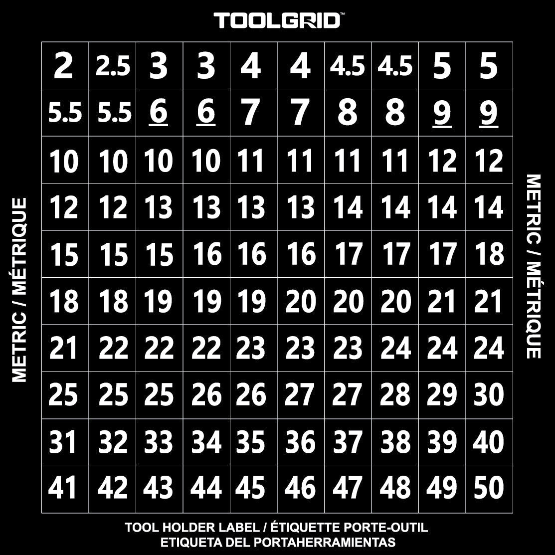 Toolgrid® Tool and Clip Identification Labels