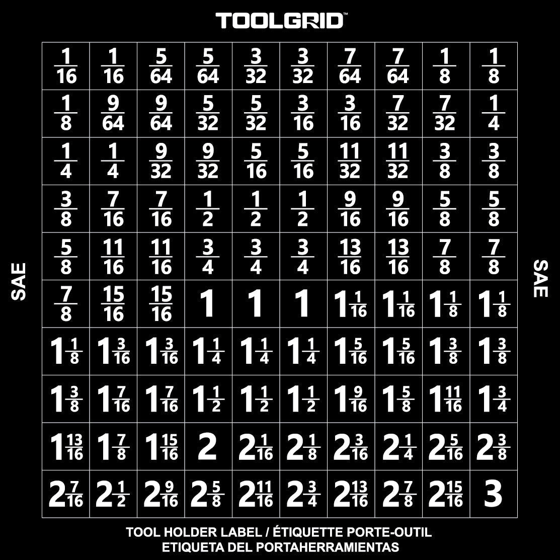 Toolgrid® Tool and Clip Identification Labels