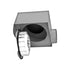 Dryer Booster Fan, 200 CFM, 1 Inlet