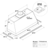 48 Inch 1200 CFM Range Hood Insert - VICTORY Typhoon