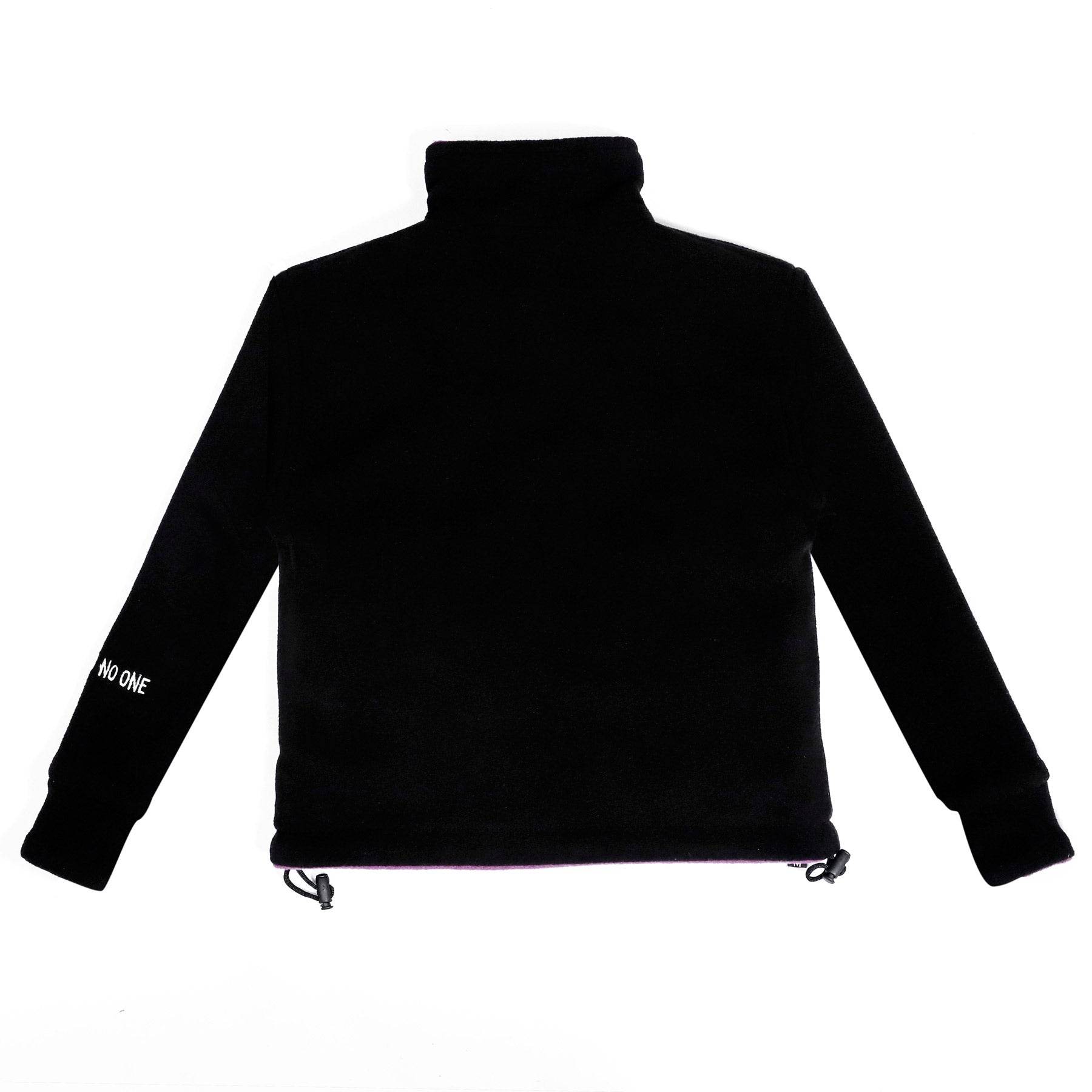 Kids Pokhara Reversible Black and Purple Fleece Sweater 200GSM
