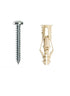 #6 TripleGrip Wall Anchor w/ Screws, Beige (6 Pack)