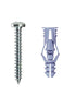 #10 TripleGrip Wall Anchor, Blue (50/Box)