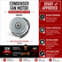Universal Refrigerator Condenser Fan Motor SM5109 — Restore Condenser Airflow & Stop Compressor Overheating