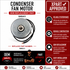 Universal Refrigerator Condenser Fan Motor SM5411 — Restore Condenser Airflow & Stop Compressor Overheating