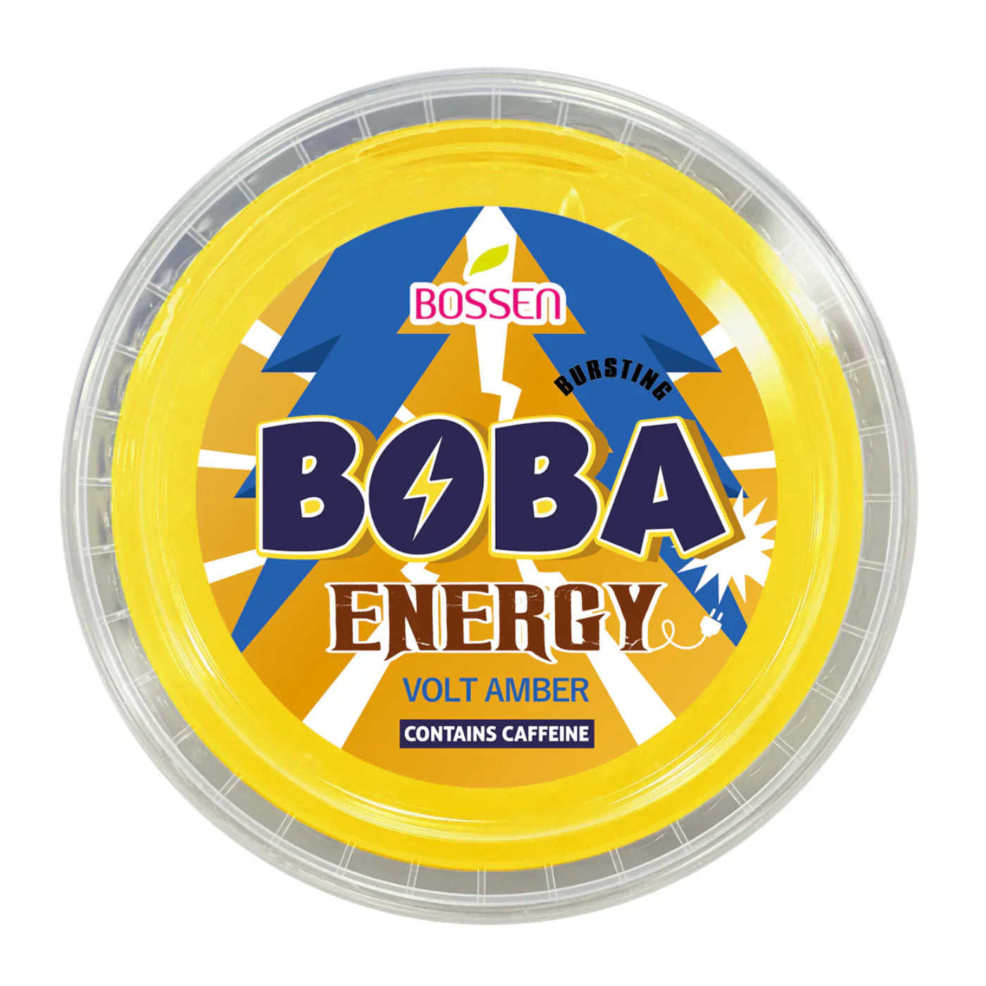 Volt Amber Bursting Boba ENERGY | Caffeinated Popping Boba | Foodservice Bossen Canada Distribution
