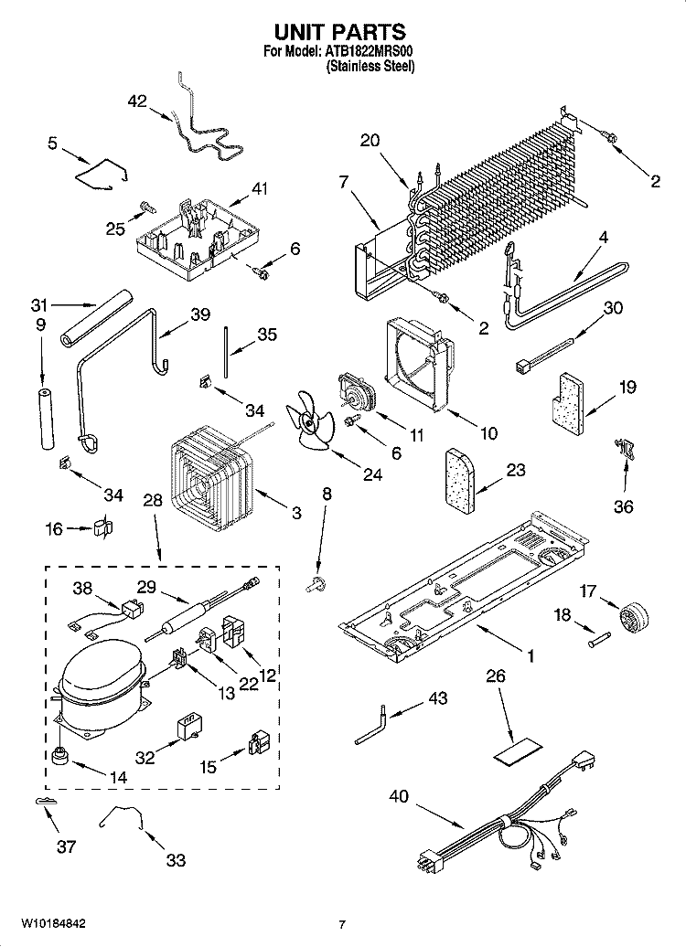 W10309988 Refrigerator Compressor Kit