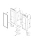 W10830046 Refrigerator Door Gasket (Fresh Food Door Gasket, Door Seal, Door Boot)