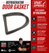 W10830046 Refrigerator Door Gasket (Fresh Food Door Gasket, Door Seal, Door Boot)