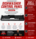 Jenn-Air Dishwasher Control Panel W10894669 — Fixes Unresponsive Controls and Display Failures