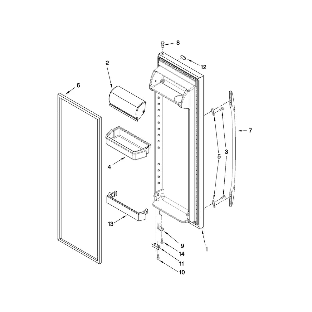 WP2309941 Refrigerator Door Rail