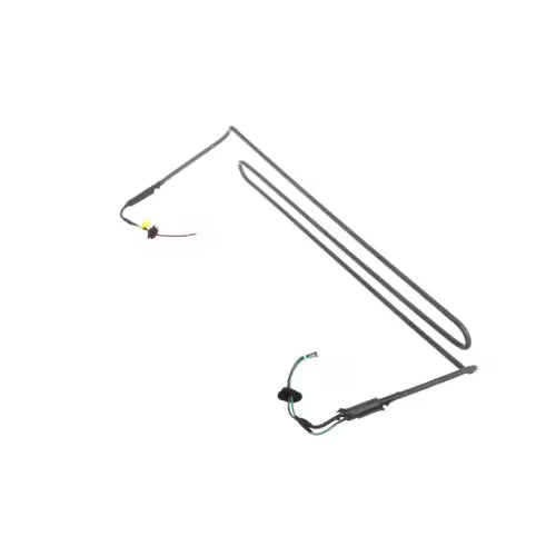Two heating elements on a white background