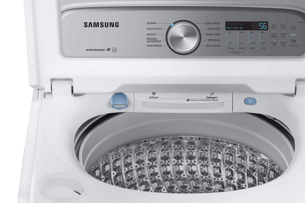 Samsung - 5.8 cu. Ft  Top Load Washer in White - WA50R5200AW
