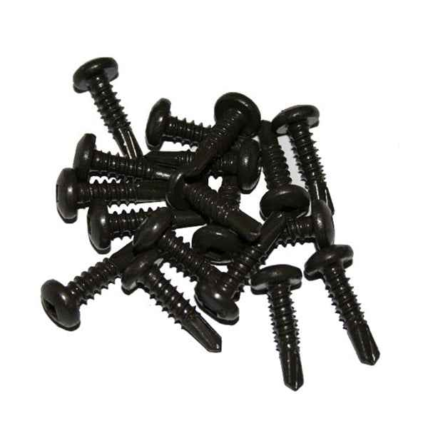 Self Tapping Screws, Black (50/Pack)
