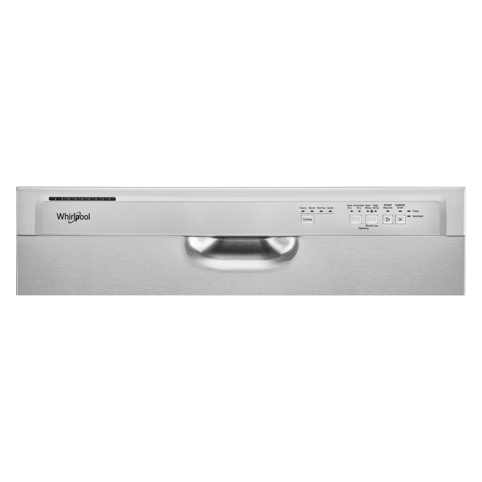 Whirlpool - 57 dBA Built In Dishwasher in Stainless - WDF341PAPM