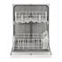 Whirlpool - 57 dBA Built In Dishwasher in White - WDF341PAPW