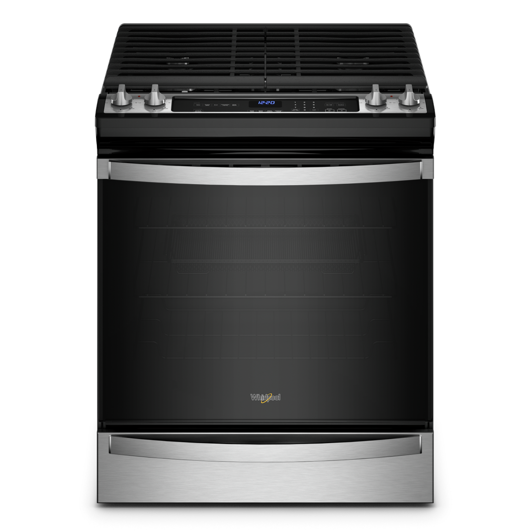 Whirlpool - 5.8 cu. ft  Gas Range in Stainless - WEG745H0LZ