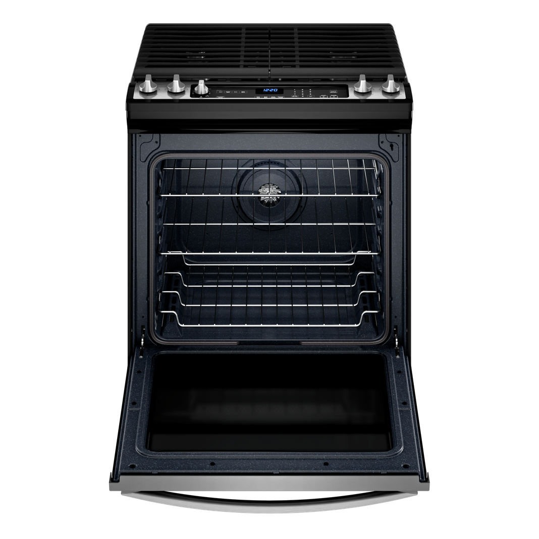 Whirlpool - 5.8 cu. ft  Gas Range in Stainless - WEG745H0LZ