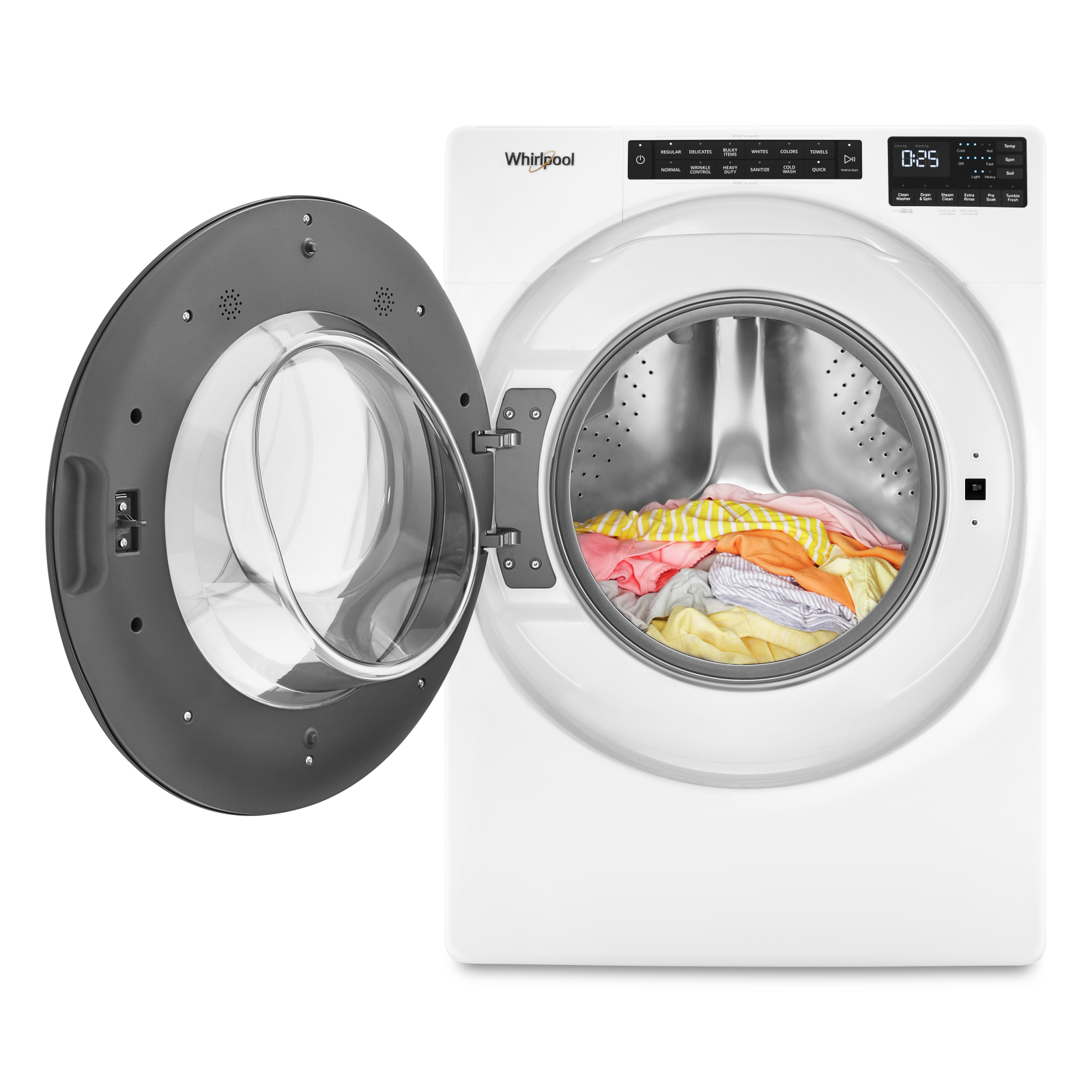 Whirlpool - 5.2 cu. Ft  Front Load Washer in White - WFW5605MW