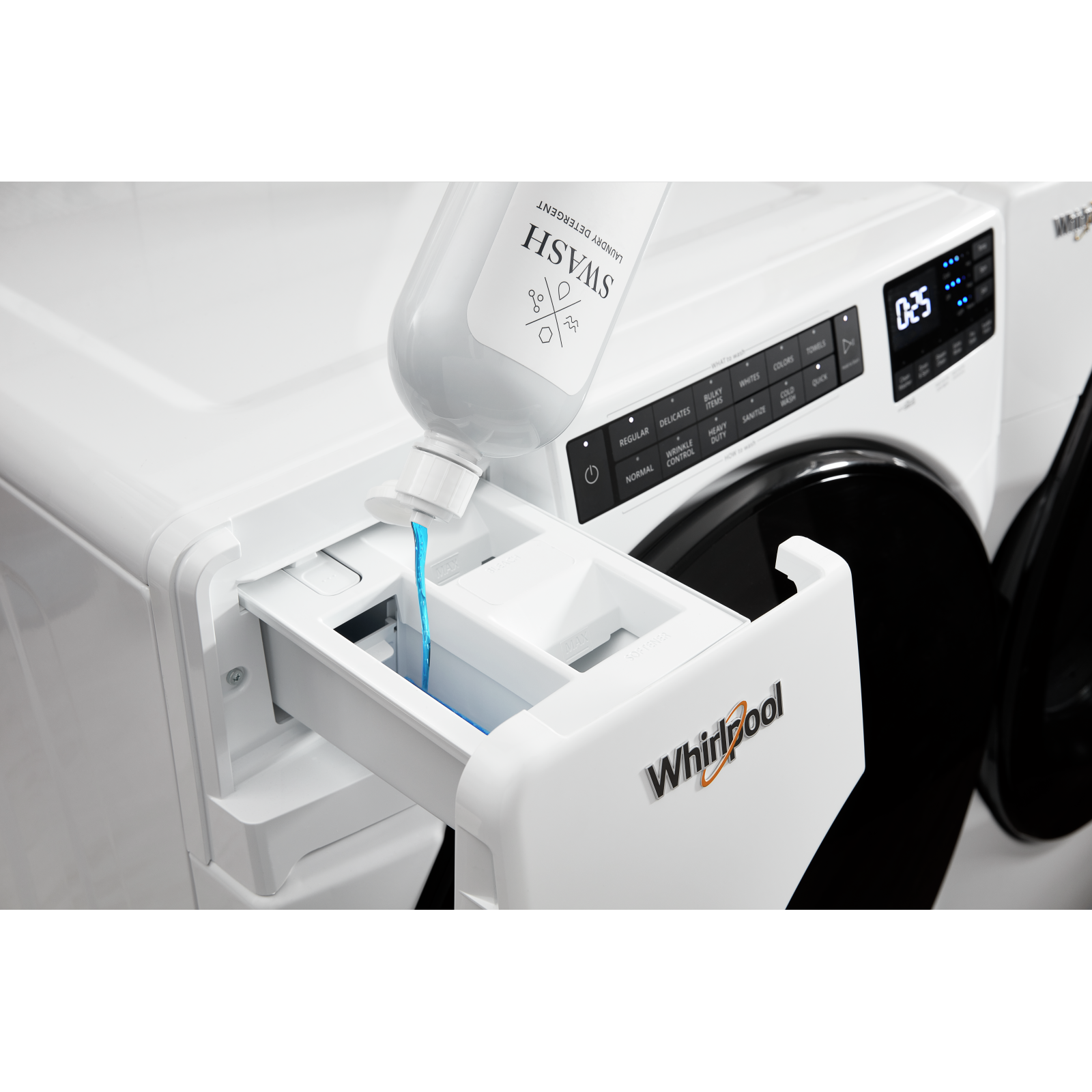 Whirlpool - 5.2 cu. Ft  Front Load Washer in White - WFW5605MW