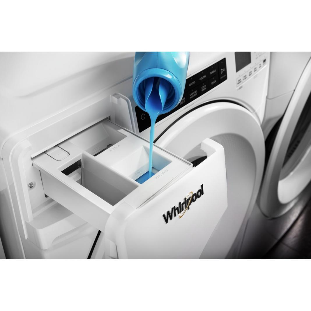Whirlpool - 5.0 cu. Ft  Front Load Washer in White - WFW560CHW