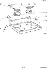 WG02F05807 Range Surface Element Receptacle