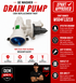 GE washer drain pump with Xpart approval details on a white background