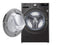 LG - 5.2 cu. Ft  Front Load Washer in Black Stainless - WM4100HBA