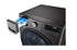 LG - 5.2 cu. Ft  Front Load Washer in Black Stainless - WM4100HBA