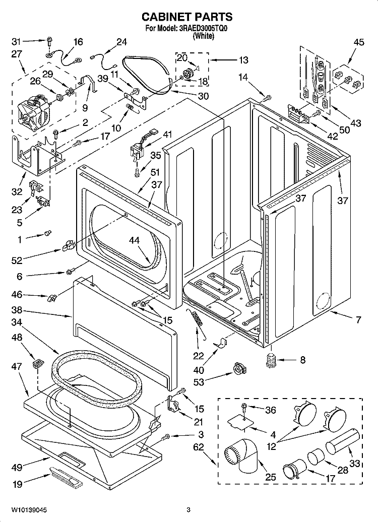 WPW10569603 Dryer Door Switch (replaces W10569603) - XPart Supply Ltd.