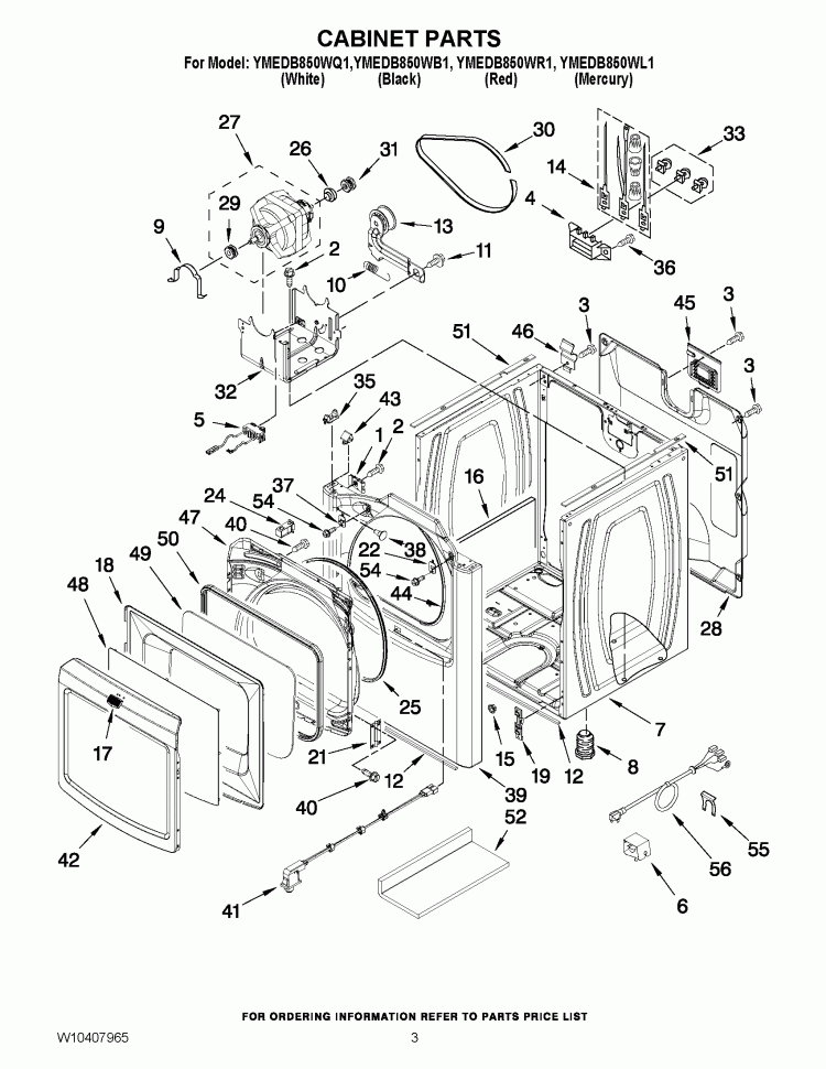 Courroie de tambour pour sèche-linge Whirlpool WPW10136934