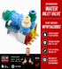Refrigerator water inlet valve with XPart number WPW10420083 on a white background