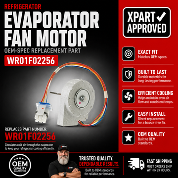 Refrigerator Evaporator Fan Motor, DC