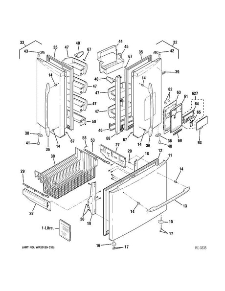 GE Recess Display WR01L04036 - XPart Supply