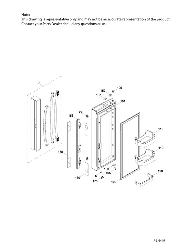 Door Foam FF Assembly LH SS WR01L10773 - XPart Supply