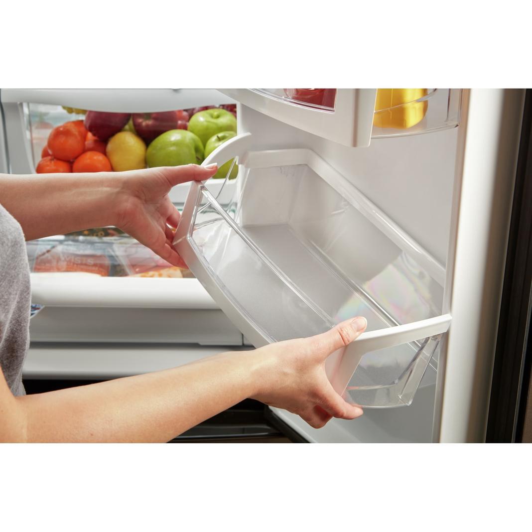 Whirlpool - 35.63 Inch 24.7 cu. ft French Door Refrigerator in  Stainless - WRF555SDFZ