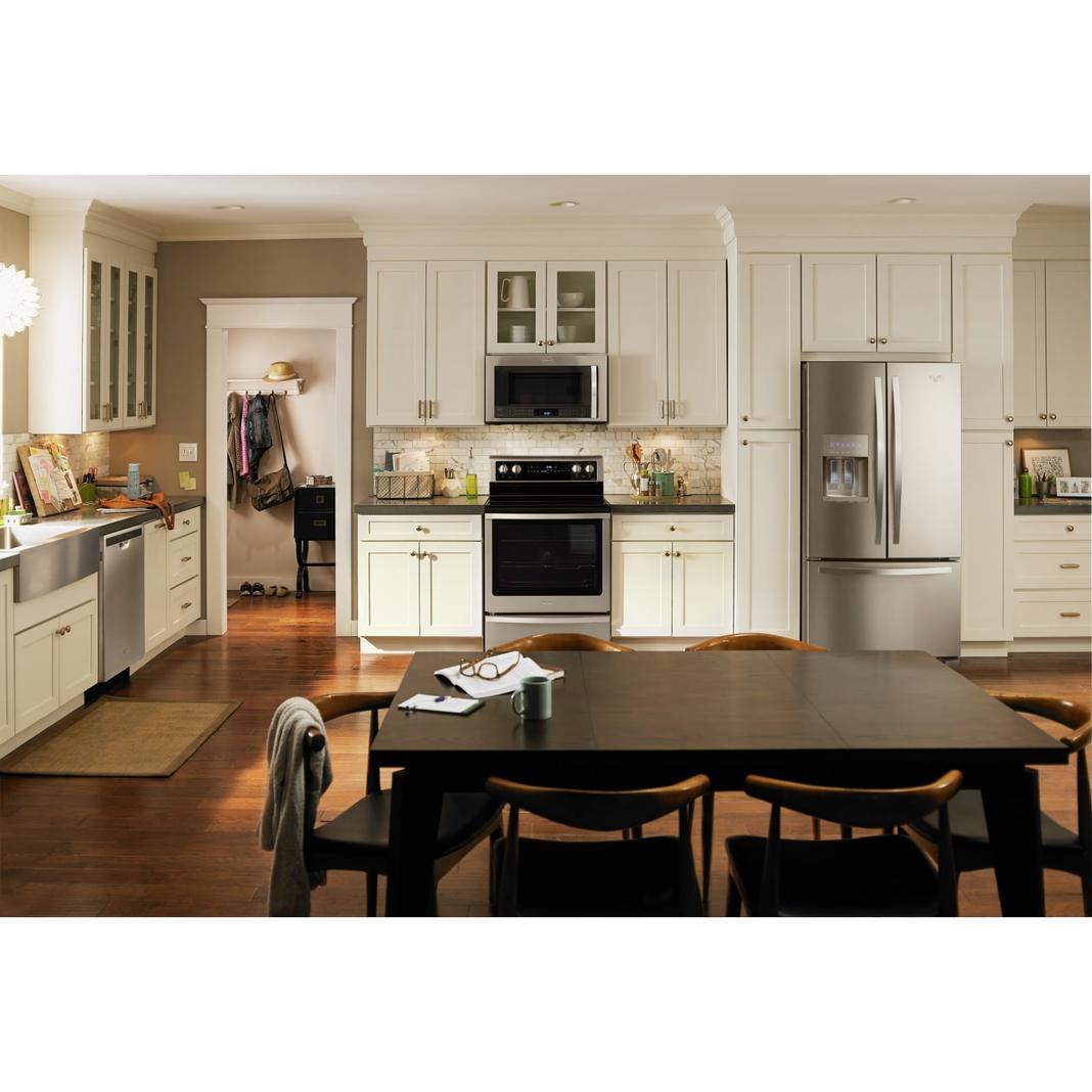 Whirlpool - 35.63 Inch 24.7 cu. ft French Door Refrigerator in  Stainless - WRF555SDFZ