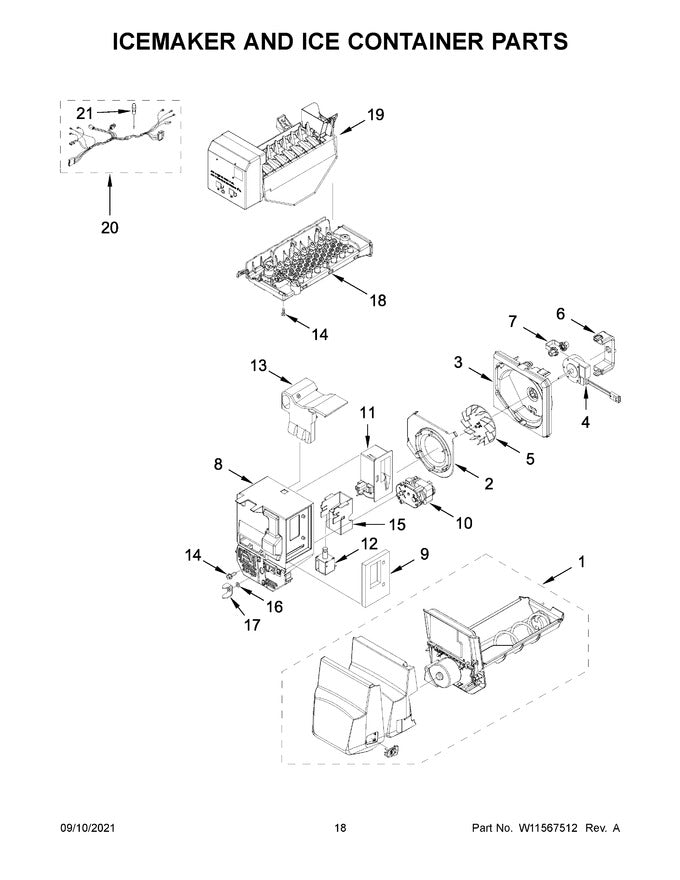 W11548540 Refrigerator Ice Maker - XPart Supply