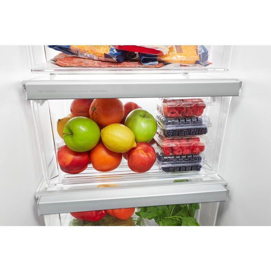 Whirlpool - 32.75 Inch 21.4 cu. ft Side by Side Refrigerator in  Stainless - WRS321SDHZ