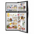 Whirlpool - 29.75 Inch 18.15 cu. ft Top Mount Refrigerator in Black - WRT318FZDB