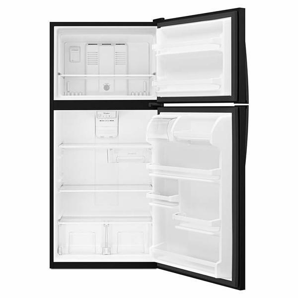 Whirlpool - 29.75 Inch 18.15 cu. ft Top Mount Refrigerator in Black - WRT318FZDB