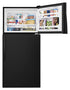 Whirlpool - 29.75 Inch 18.15 cu. ft Top Mount Refrigerator in Black - WRT318FZDB