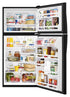 Whirlpool - 29.75 Inch 18.15 cu. ft Top Mount Refrigerator in Black - WRT318FZDB