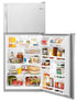 Whirlpool - 29.75 Inch 18.15 cu. ft Top Mount Refrigerator in White - WRT318FZDW