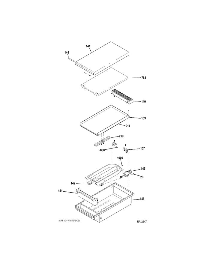 WS01F02188 GE Burner Griddle - XPart Supply Ltd.