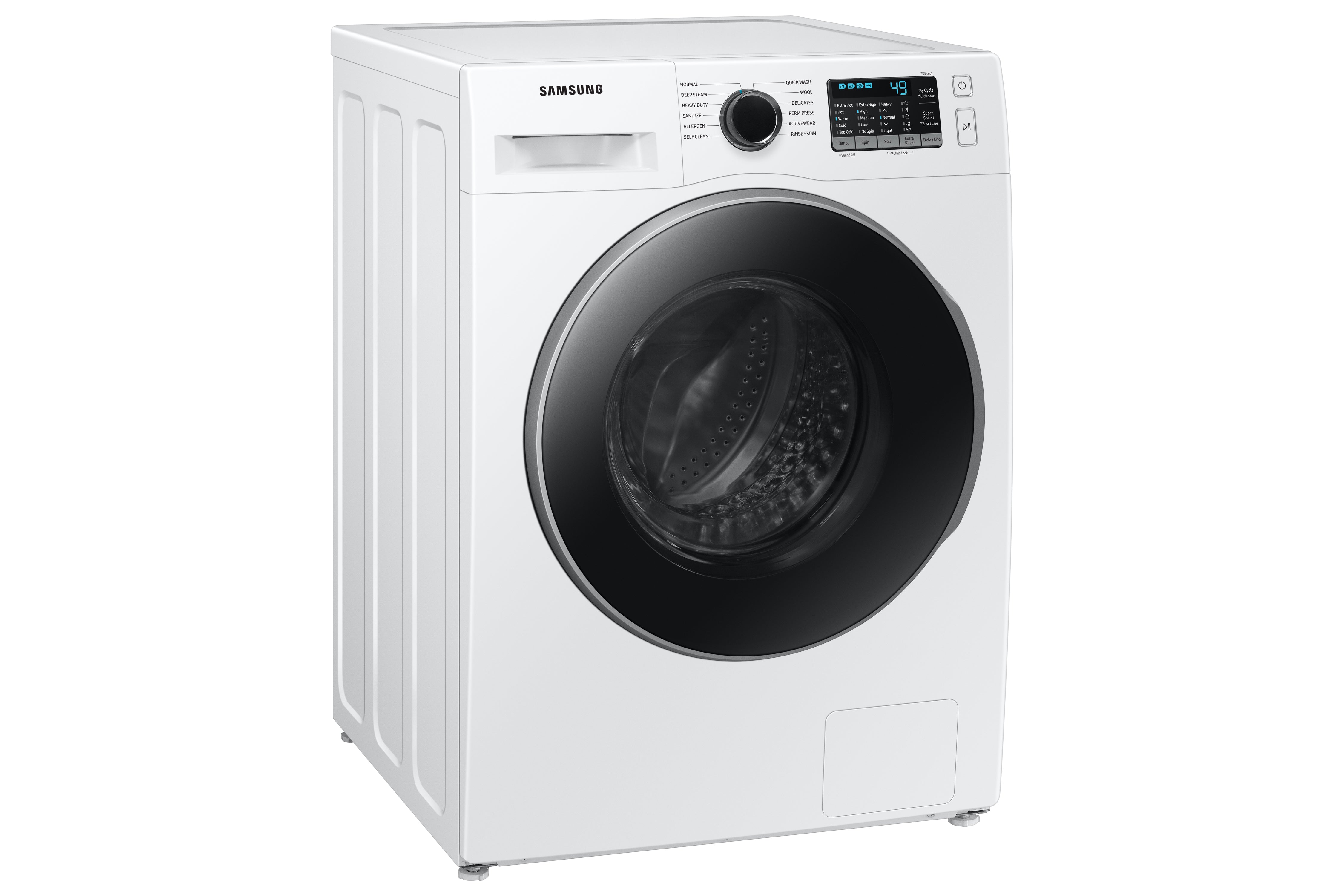 Samsung - 2.9 cu. Ft  Front Load Washer in White - WW25B6800AW