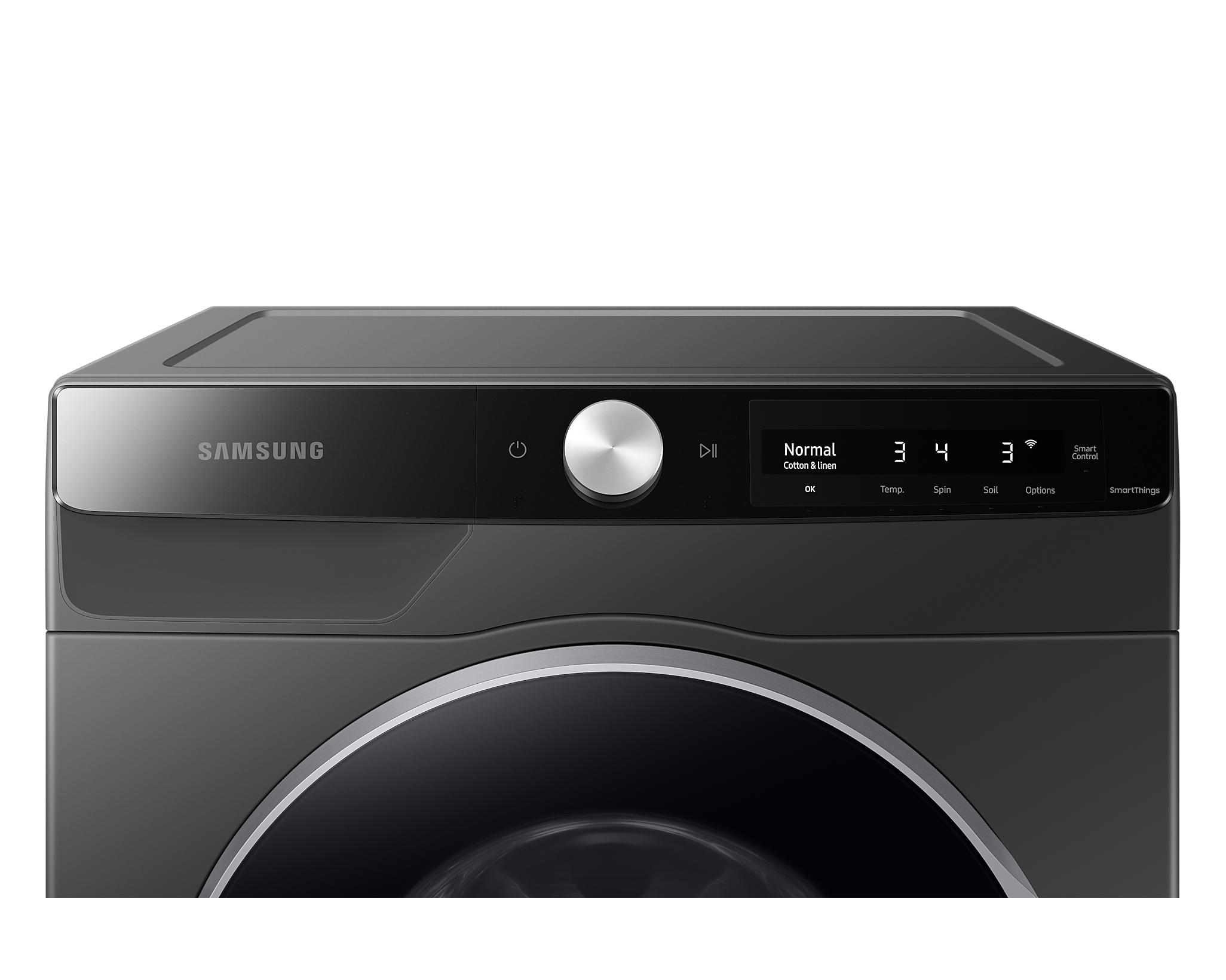 Samsung - 2.9 cu. Ft  Front Load Washer in Grey - WW25B6900AX