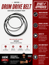 Whirlpool 341241 Dryer Drum Belt – OEM & Premium XPart Options Available